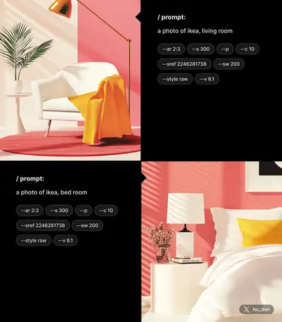 IKEA Bedroom - Peach Pop Minimal
