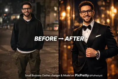 Before vs After Luxury Model Transformation