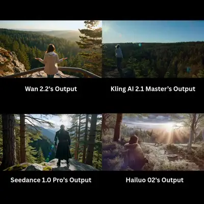 Over-the-Shoulder Cliff Forest Shot