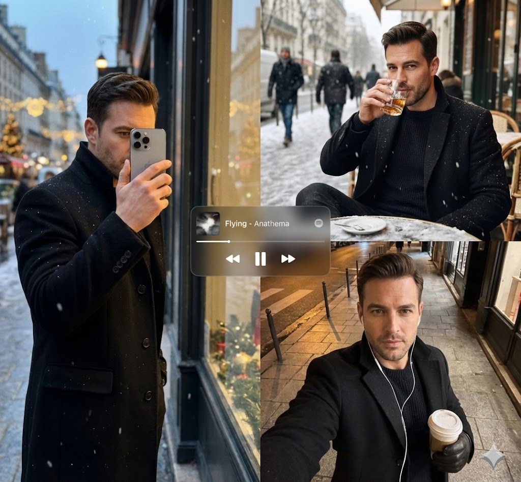Winter Editorial Multi-Panel Collage Template