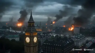 T-Rex Attacks London Cinematic Disaster Scene