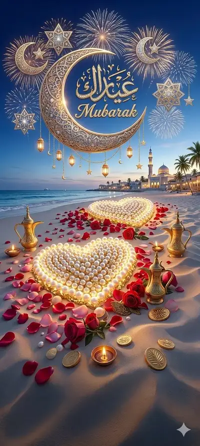 Luxury Eid Mubarak Beach Celebration