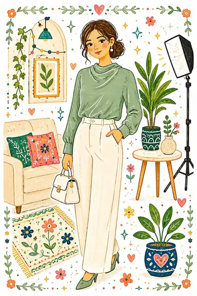 Verspielter handgefertigter Volkskunst-Illustrationsstil (GPT Image 2)