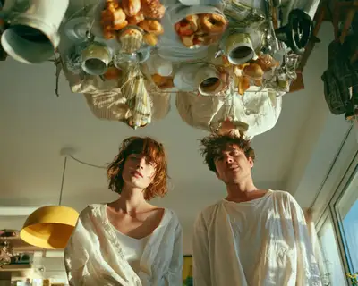 Upside-Down Breakfast Surreal Editorial Photo