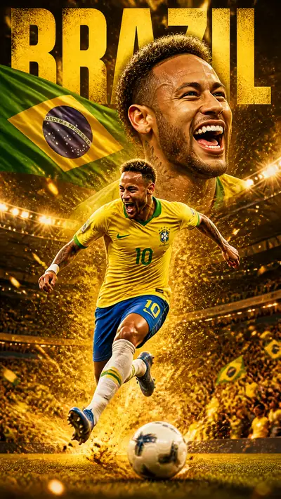 Brazil World Cup sprint hero short-video storyboard prompt