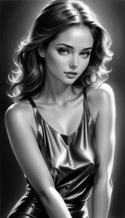 Charcoal Drawing Prompt Template
