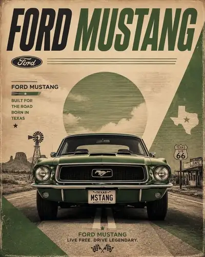 Retro-Motorsport-Poster-Vorlage für ein Automodell