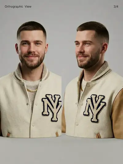 Photorealistic 3D Male Character Sheet