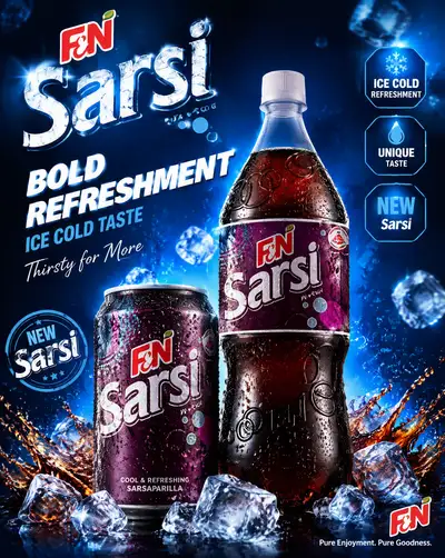 Premium Sarsi Drinks Advertisement Poster