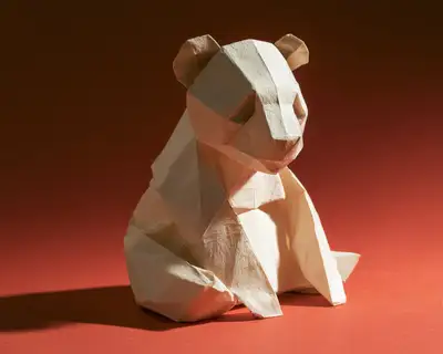 Prompt de style silhouette sculpture origami pour Midjourney