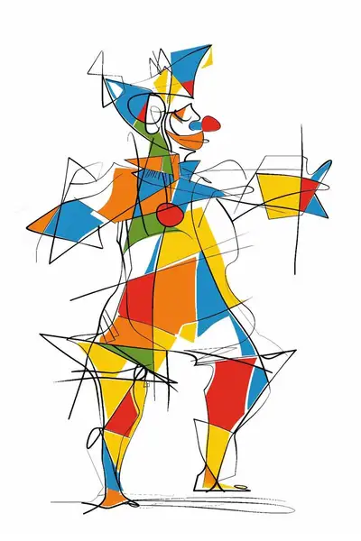 Cartoon Cubism Art Prompt