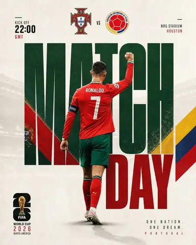 Prompt de Pôster do Dia de Jogo da Copa do Mundo FIFA 2026