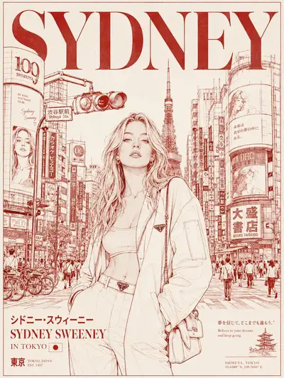 Tokyo Fashion Travel Poster
