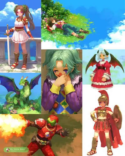 Nostalgic Anime RPG Style Prompt