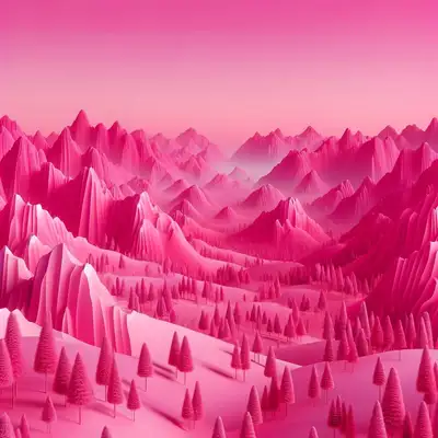 Strange Unrealistic Color Scene Prompt