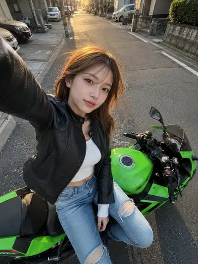 バイクでのJSON構造化スマートフォン風自撮りプロンプト、GPT Image 2