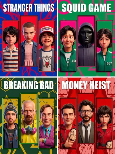 Pixar-Style 3D Movie Poster Template for Any Show
