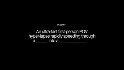 First-Person POV Hyper-Lapse Video Prompt