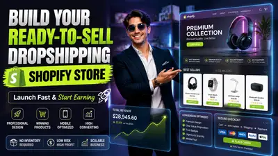 Cinematic Shopify dropshipping store launch ad
