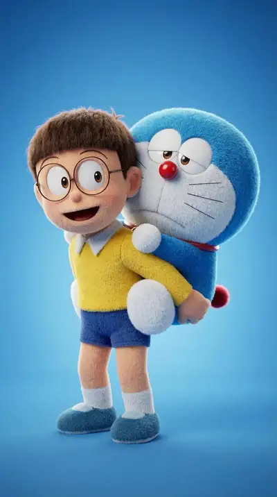 Personaje de dibujos animados 3D de peluche ultradetallado a partir de una foto de referencia