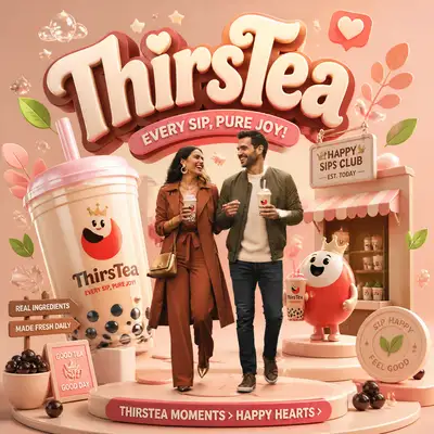Miniature Brand Universe Illustration with Mascot Characters