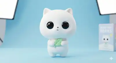 Pop Mart Style Blind Box Art Toy Prompt