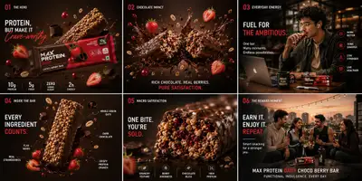 Max Protein Choco Berry Bar Campaign Prompt
