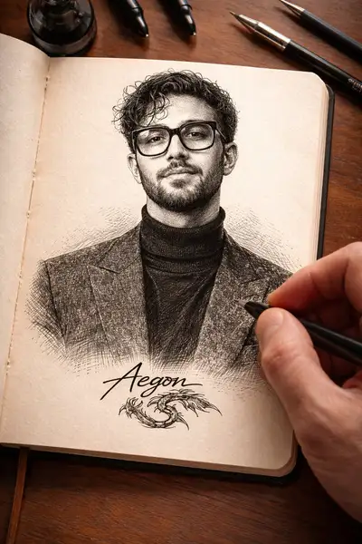 Ultra-Detailed Ink Illustration Portrait Prompt
