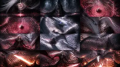Elric albino dragon anime awakening cinematic storyboard prompt
