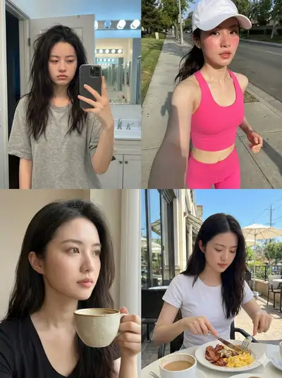 Natural Lifestyle 2x2 Quadrant Photo Grid Prompt