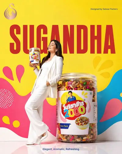 Product ad edit swapping a KFC item for a Sugandha branded can