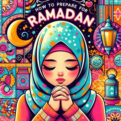 Ramadan Preparation Cartoon Poster