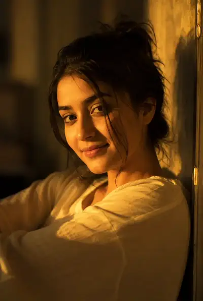 Golden Hour Serene Portrait
