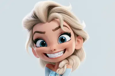 Modèle de portrait de personnage caricature en 3D