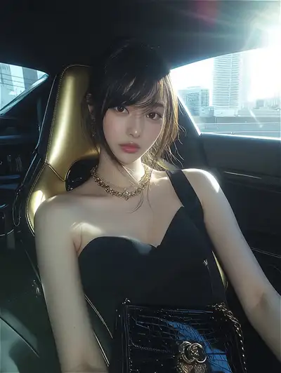 Luxury Car Makeup Moment