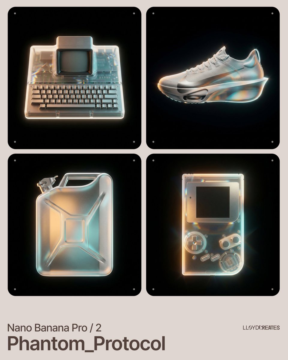 Phantom Protocol levitating product prompt, Nano Banana Pro