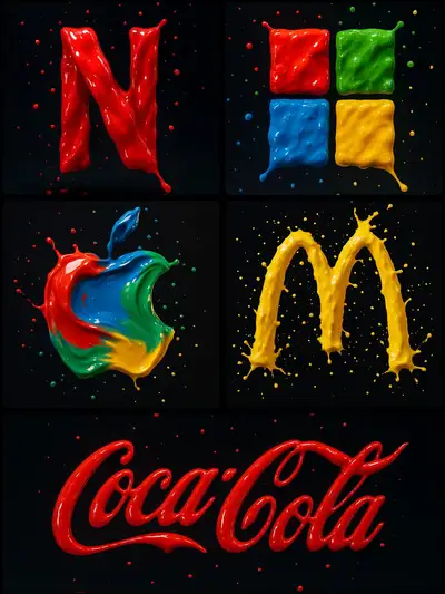 Dynamic Logo with Paint Splashes