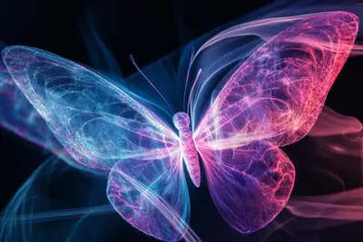 Light Trail Biomorphic Fusion Prompt