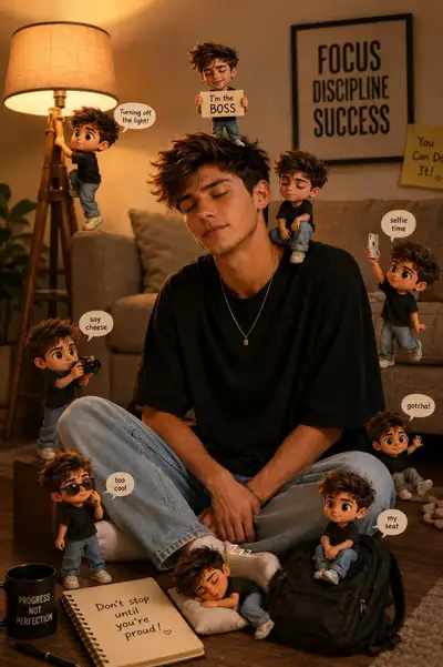 Clones chibi invadindo uma tranquila sala de estudos