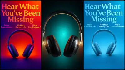 Premium Wireless Headphone Ad Prompt