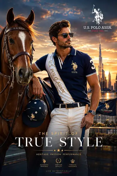 Luxury Fashion Campaign Poster for U.S. Polo Assn.