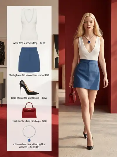 Luxury Fashion Editorial Split-Screen Image
