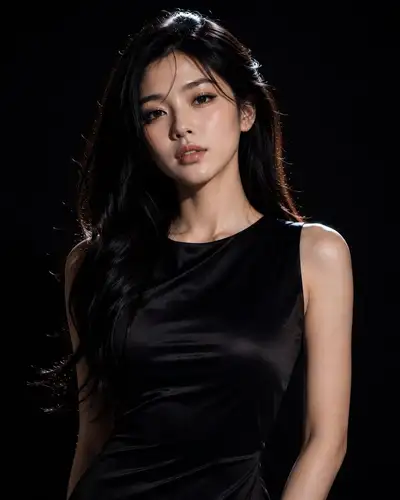 Ensaio fotográfico editorial de moda coreana ultra realista
