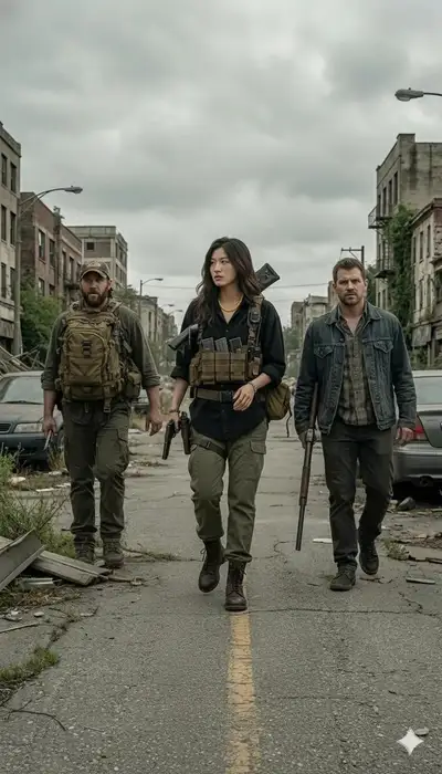 Post-Apocalyptic Survivors Scene