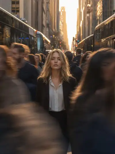 Cinematic Golden Hour Street Portrait