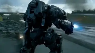 Mecha Chase Action Scene Prompt
