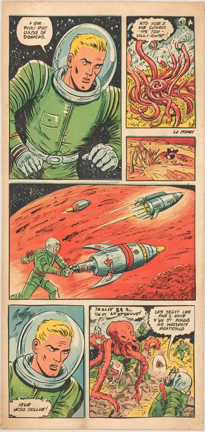 1950s Pulp Sci-Fi Comic Page