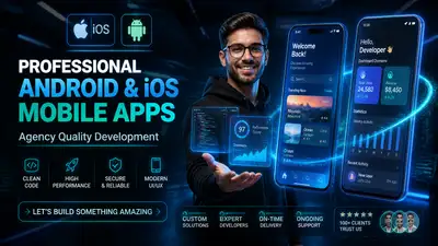 Tech studio ad for a mobile app development agency