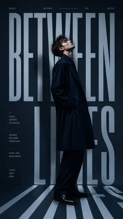 Spatial Portrait Editorial Poster