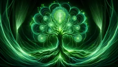 Glowing Reiki Energy Portrait